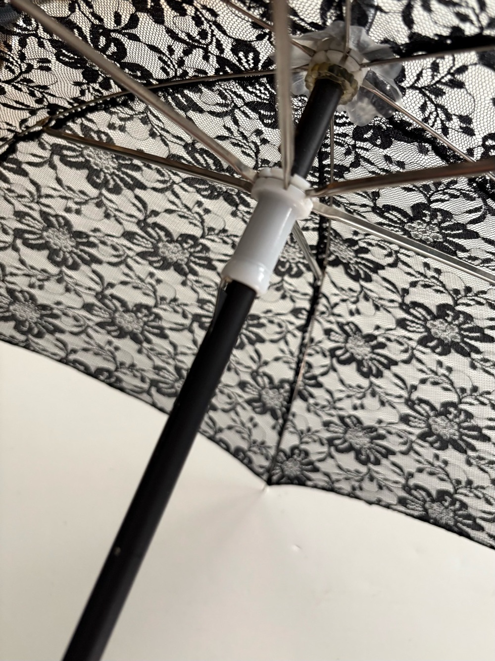 Party City Black Lace Decorative Umbrella 31 inch - Picture 3 of 7